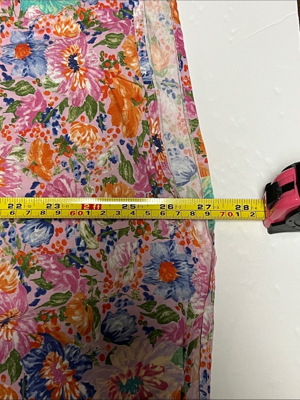 Umgee Floral Smocked V-Neck Top Blouse in Pink, Orange, Blue, Green 1XL - Picture 14 of 14